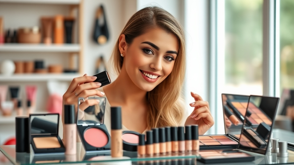 makeup shoppers comparing blush formulas and shades setup walkthrough step by step