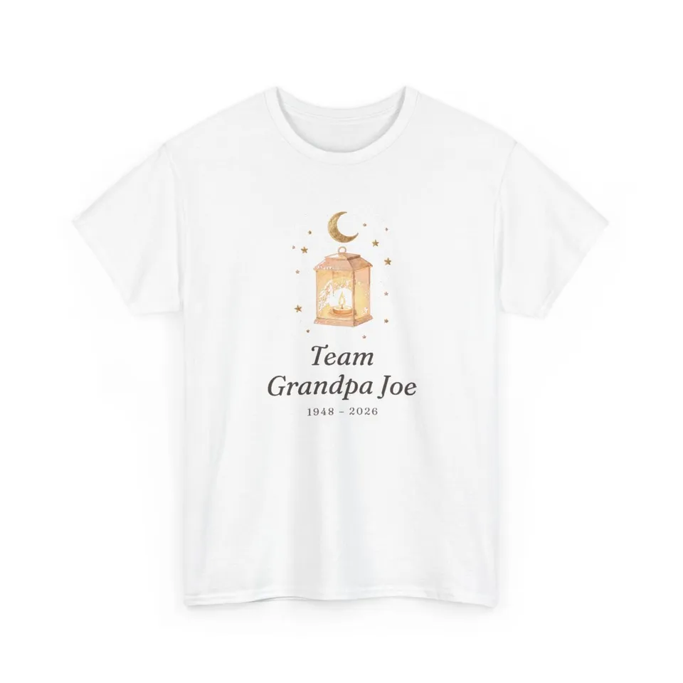 Family Crew Memorial Tee in White, Printify product mockup (front 2 view)